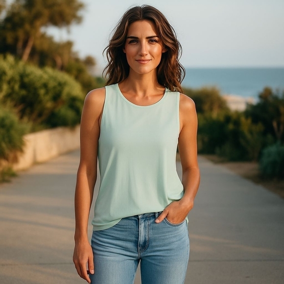 all in motion Tops - All in Motion Light Green Tank Top